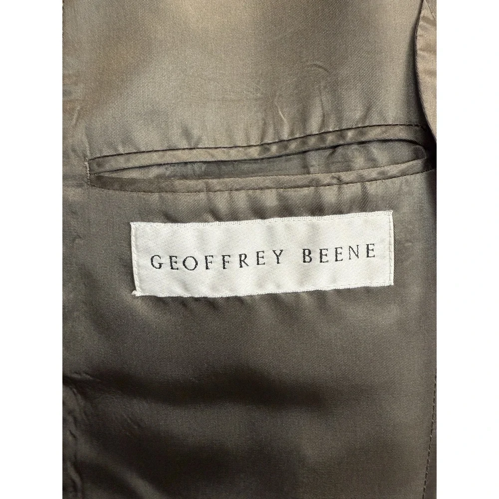 Geoffrey‎ Beene Men's Size 40R Brown Herringbone Wool Blazer Sports Coat Made